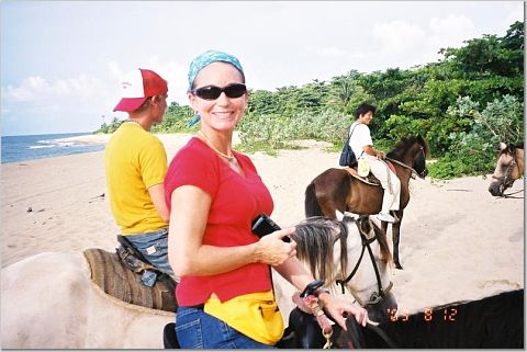 Sandra Dixon in Puerto Rico, 2003